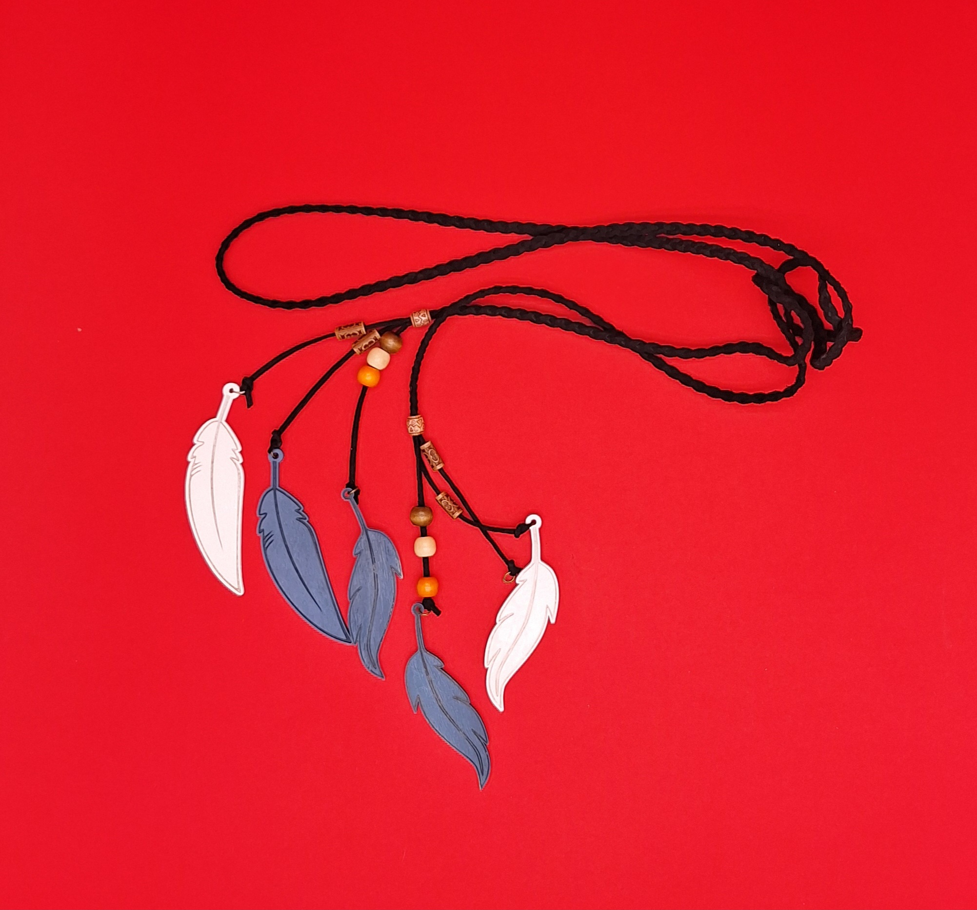 Boucles d’oreilles en forme de plume