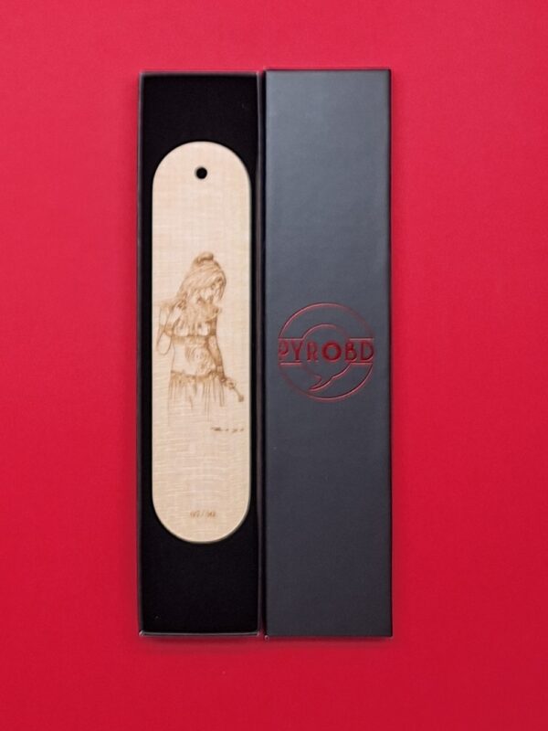 Marque-page Luz avec une rose par Luis Royo