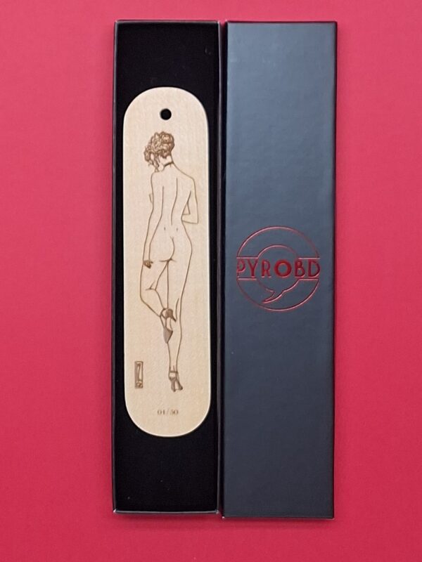 Marque pages Belle de nuit de dos par Olivier Ledroit