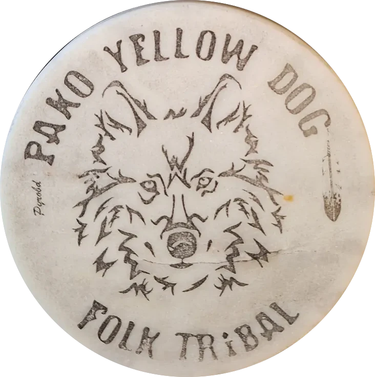 Dessous de verre en marbre pyrogravé