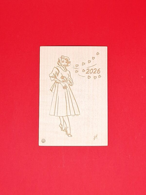 Marylin Monroe, carte de vœux 2026 classique