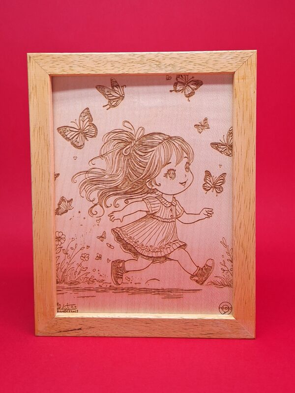 La petite fille aux papillons par Sébastien Pernet