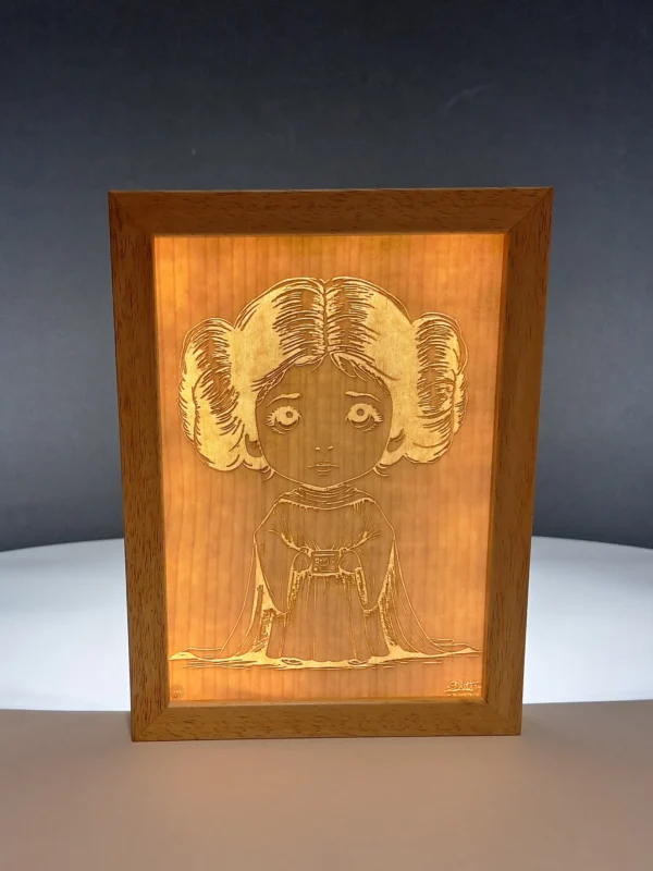 Tableau lumineux de la Princesse Leia