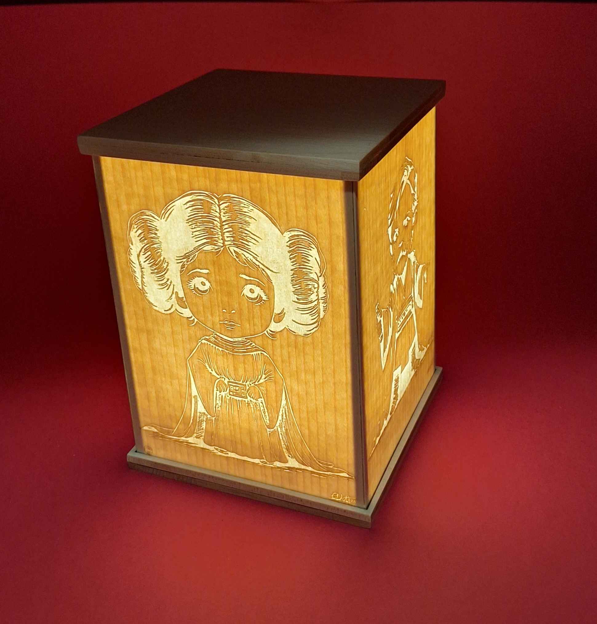 lanterne Star Wars allumée